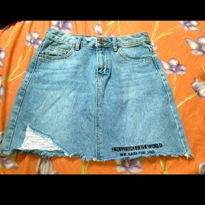 Combo Denim Skirts