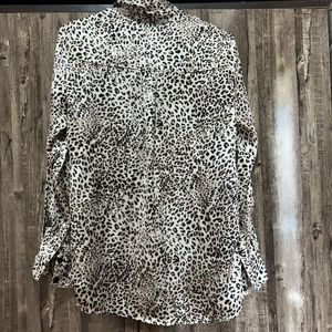 Animal Print Satin Shirt