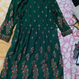 A Dark Green Kurti