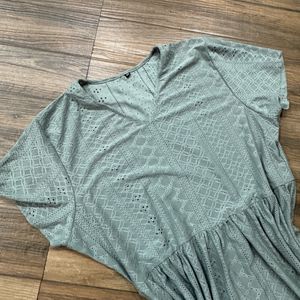 New Green Casual Dress