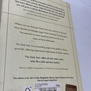 The Daily Stoic By Ryan Holiday&Stephen Hanselman