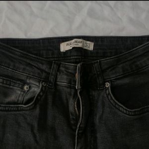 Pull And Bear Branded Bootcut Jeans