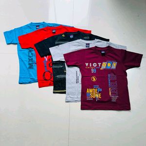 Kids New Dailywear T Shirts Combo 5