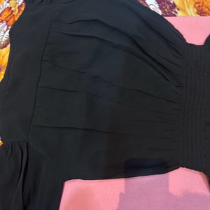 Black Color Top With Full Sleeves