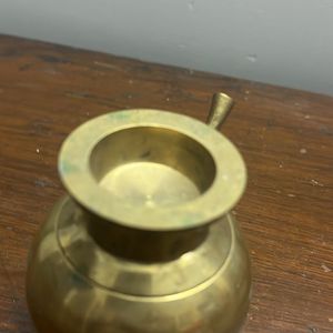 Pure Brass Gadwi Beautiful With Lid