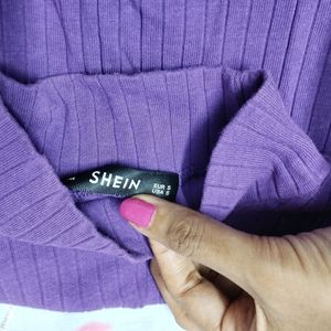 SHEIN PURPLE CROP TOP