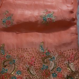 Karwachauth Special Pure Upada Cutdana Work Suit