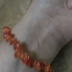 Natural Red Carnelian Chips Bracelet