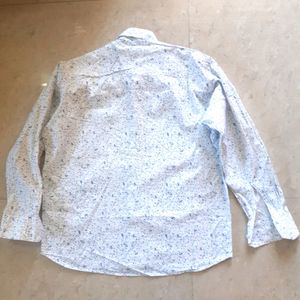 Cotton Shirt ( White With Dots)