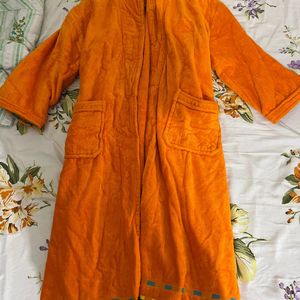 Unisex Bathrobe 🚿 In Orange Color 🧡