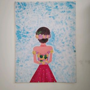 Cute Girl Canvas Art | Girls Room Deco