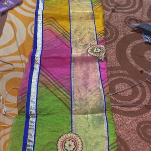 supernet saree new not used multicolor