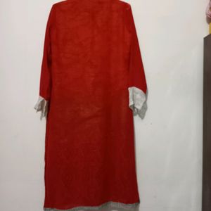 Womens Red Kurti