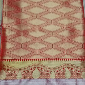 Red And royal Blue Pattu Saree