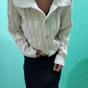 H&M Dupe Collared Knit Sweater