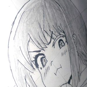 Anime Cute Girl Sketch