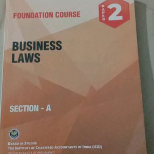 CA foundation BUSINESS LAW AND APTITUDE