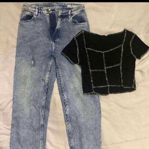 Crop Top & Denim