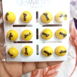 Cute fancy studs for girls and women trendy Yellow