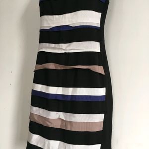 Stripped Illusion Style Bodycon Dress