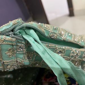 ATWedding Wear Mint Green Colour Dress With Chunni