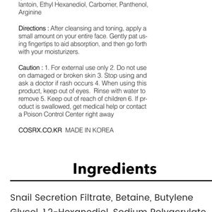 Cosrx Snail Mucus Serum 20ml