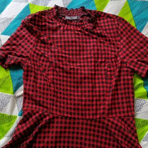 Imported Red Colour Cute Top