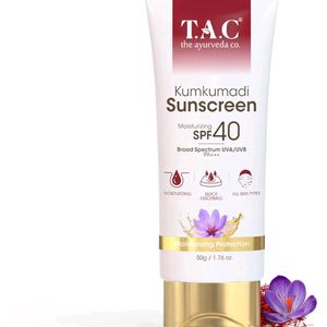 Tac Kumkumadi sunscreen Moisturizing SPF 40 PA+++