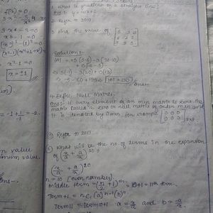 Business Mathematics Solved Question Paper CBCS