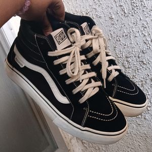 Vans Canvas Black & White Shoes