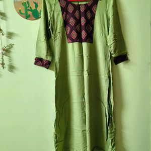 Women Geometric Print Straight Kurta