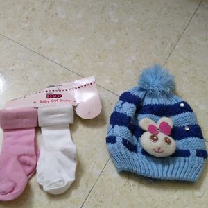 Kids Woolen Topi And Socks