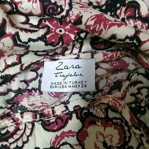 Zara Foral Top