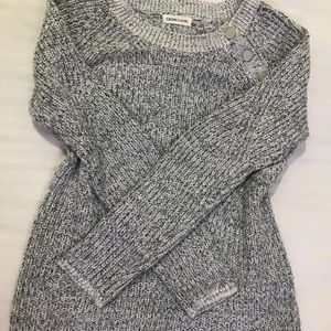 Grey With Silver Shimmers Pullover Fits S/M