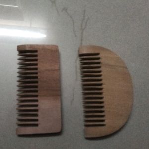 Wooden Mini Combs( Set Of 2)