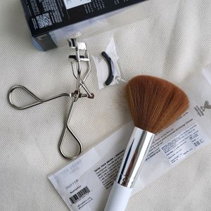 ELF Costmetics Lash Curler And Total Face Brush