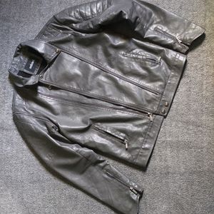 How Much Can U Offer Best Pure  Grey Leather Jacke