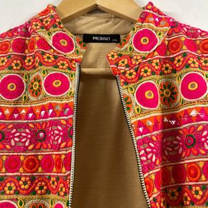 Multicoloured Ethnic Short Jacket