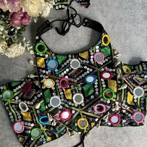 Designer Mirror Work Blouse