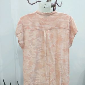 Camouflage Button Up Top
