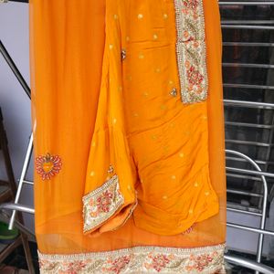 Wedding/Partywear Chiffon Saree