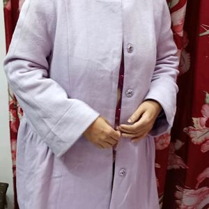 New Lavender Coat For Women Frock Type