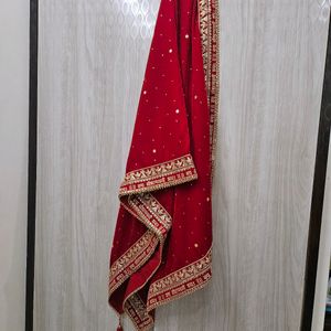 Heavy Velvet Bridal Dupatta