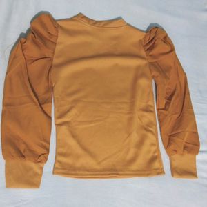 Mustard Top For Baby Girls (Size 4-6 Years)