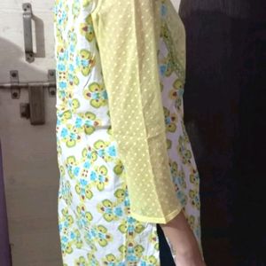 Light Green Cotton Kurti