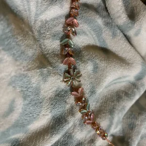 Rose Gold Chain With Glass Stones