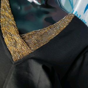 Black And Gold Top