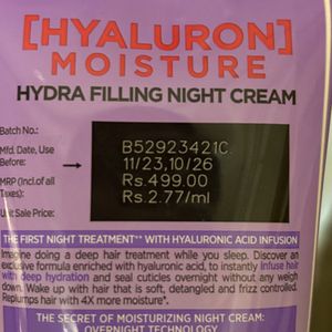 l’oreal paris hyaluronic night cream