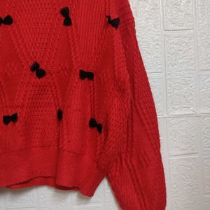 🎀Red Bow Sweater  Diwali Offer🎀