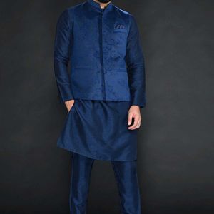 Men's Silk Blend Kurta Pajama, Designer Ethnic